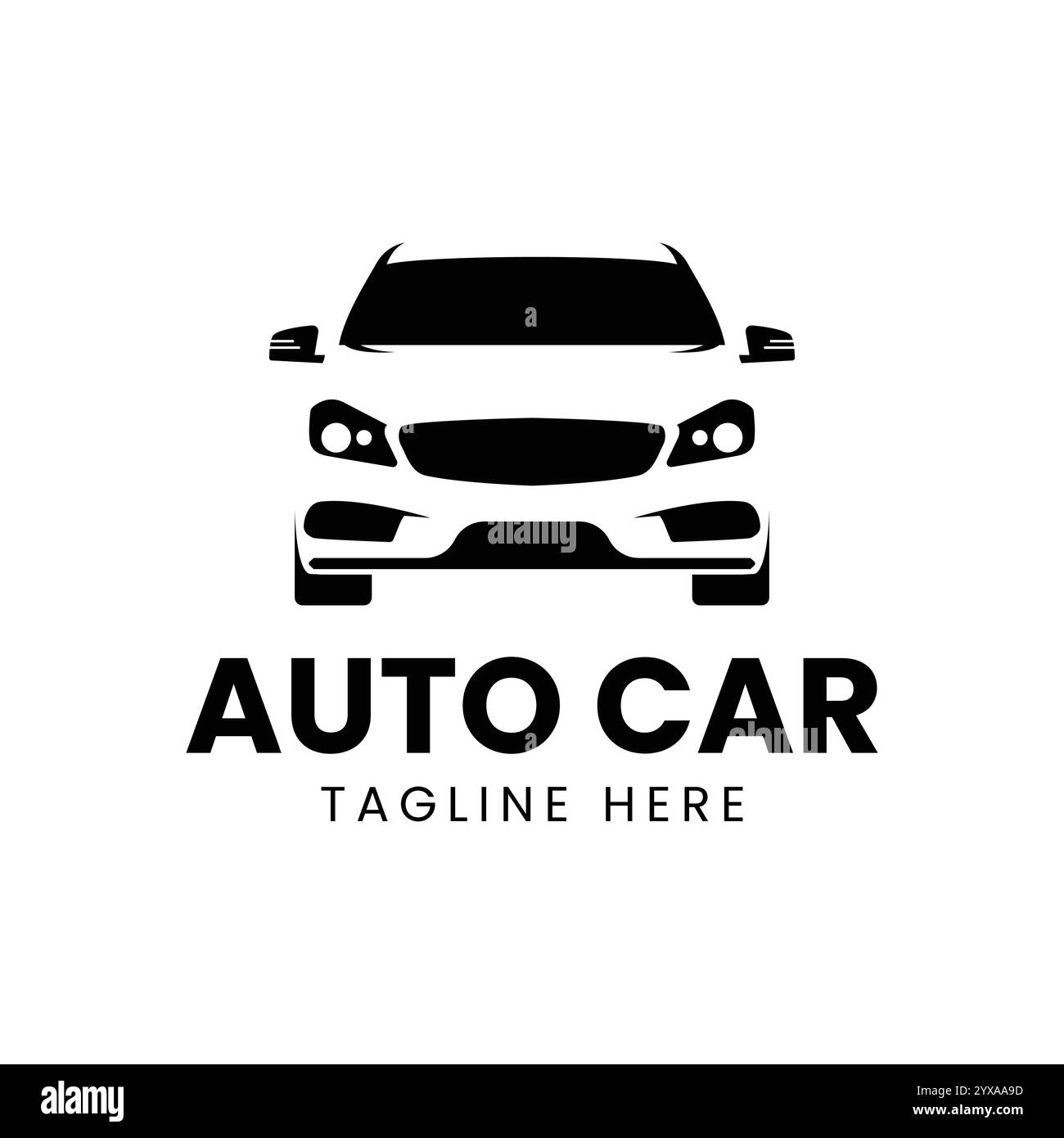 Logo auto linee astratte vettore. Illustrazione vettoriale Illustrazione Vettoriale
