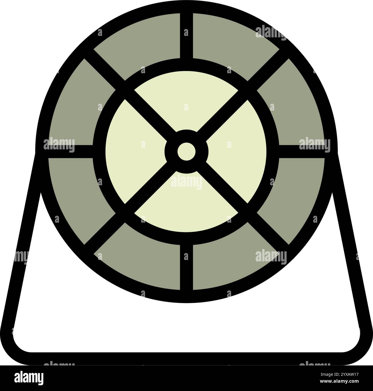 Icona del sistema di filtraggio dell'aria. Icona dell'aria di filtrazione, purificazione, filtro antipolvere, simbolo piatto semplice isolato su sfondo bianco. Illustrazione Vettoriale
