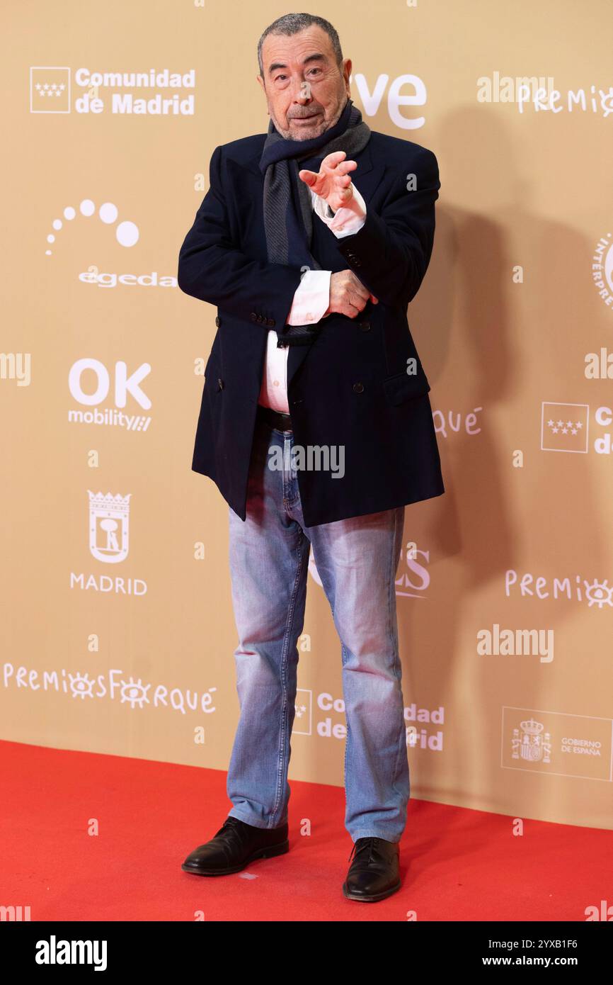 Jose Luis Garci ha partecipato al Red carpet per i Jose María Forque Awards 2024 al Palacio Municipal de Congresos de Madrid il 14 dicembre 2024 a Madrid, Spagna. Foto Stock