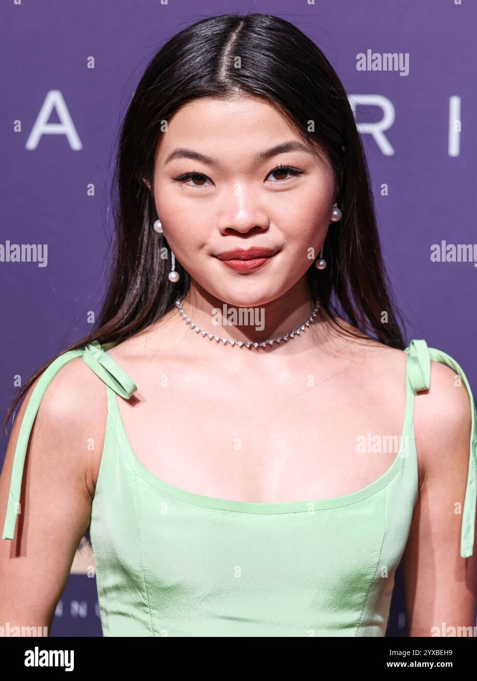 Beverly Hills, Stati Uniti. 14 dicembre 2024. BEVERLY HILLS, LOS ANGELES, CALIFORNIA, Stati Uniti d'America - 14 DICEMBRE: Miya Cech arriva al 22° Annual Unfordable Gala Asian American Awards 2024 tenutosi presso il Beverly Hilton Hotel il 14 dicembre 2024 a Beverly Hills, Los Angeles, California, Stati Uniti. (Foto di Xavier Collin/Image Press Agency) credito: Image Press Agency/Alamy Live News Foto Stock