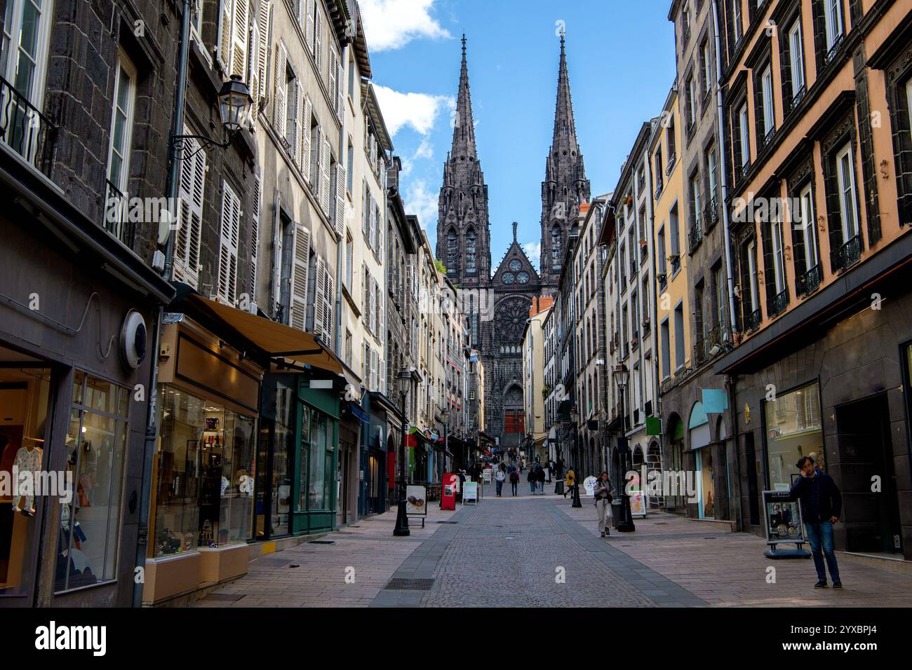 Strada di Clermont-Ferrand, Francia Foto Stock