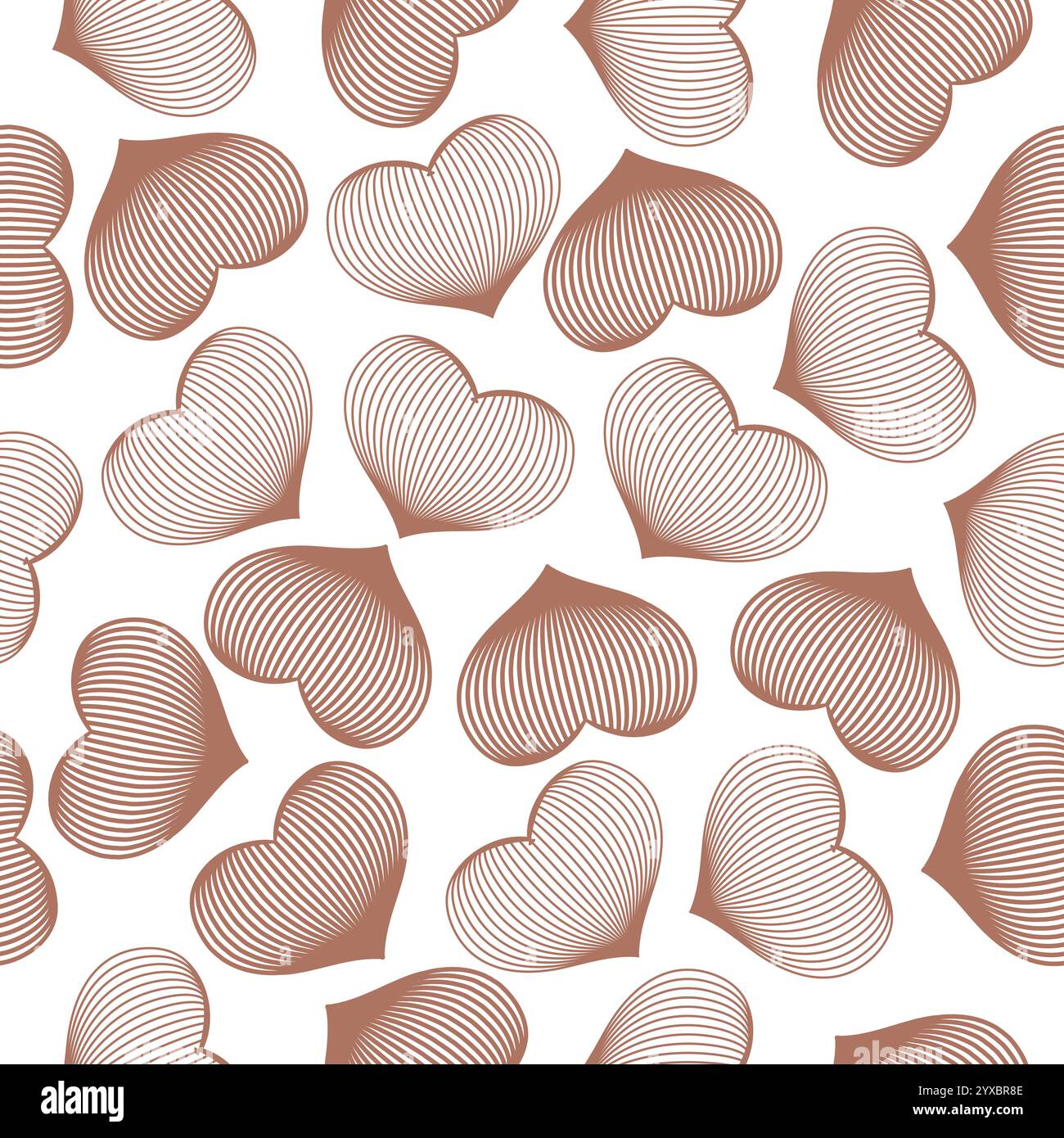Design con motivo a forma di cuore astratto in tonalità delicate per sfondi e progetti creativi Illustrazione Vettoriale