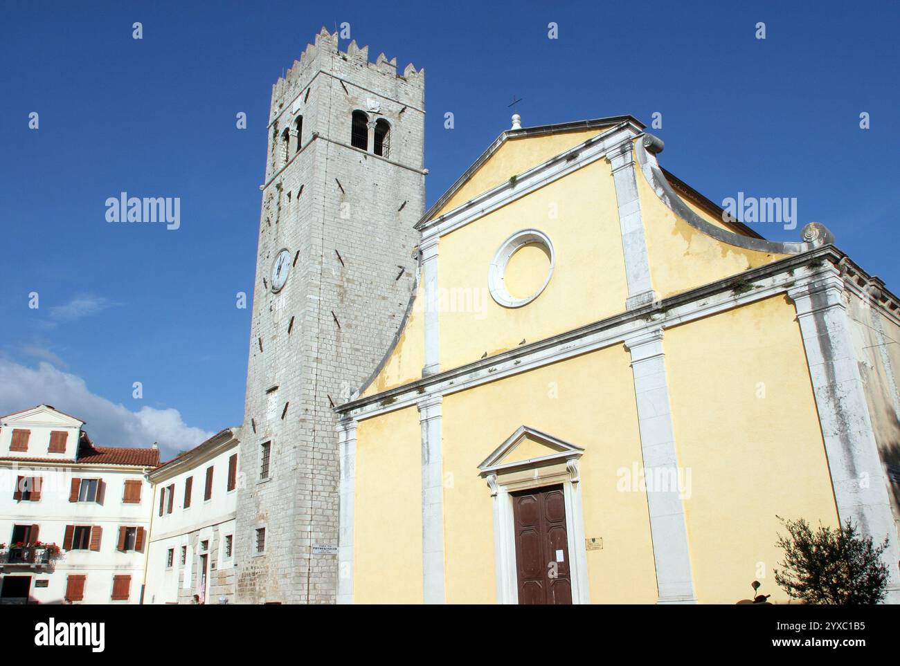 Chiesa parrocchiale di Santo Stefano a Motovun, Istria, Croazia Foto Stock
