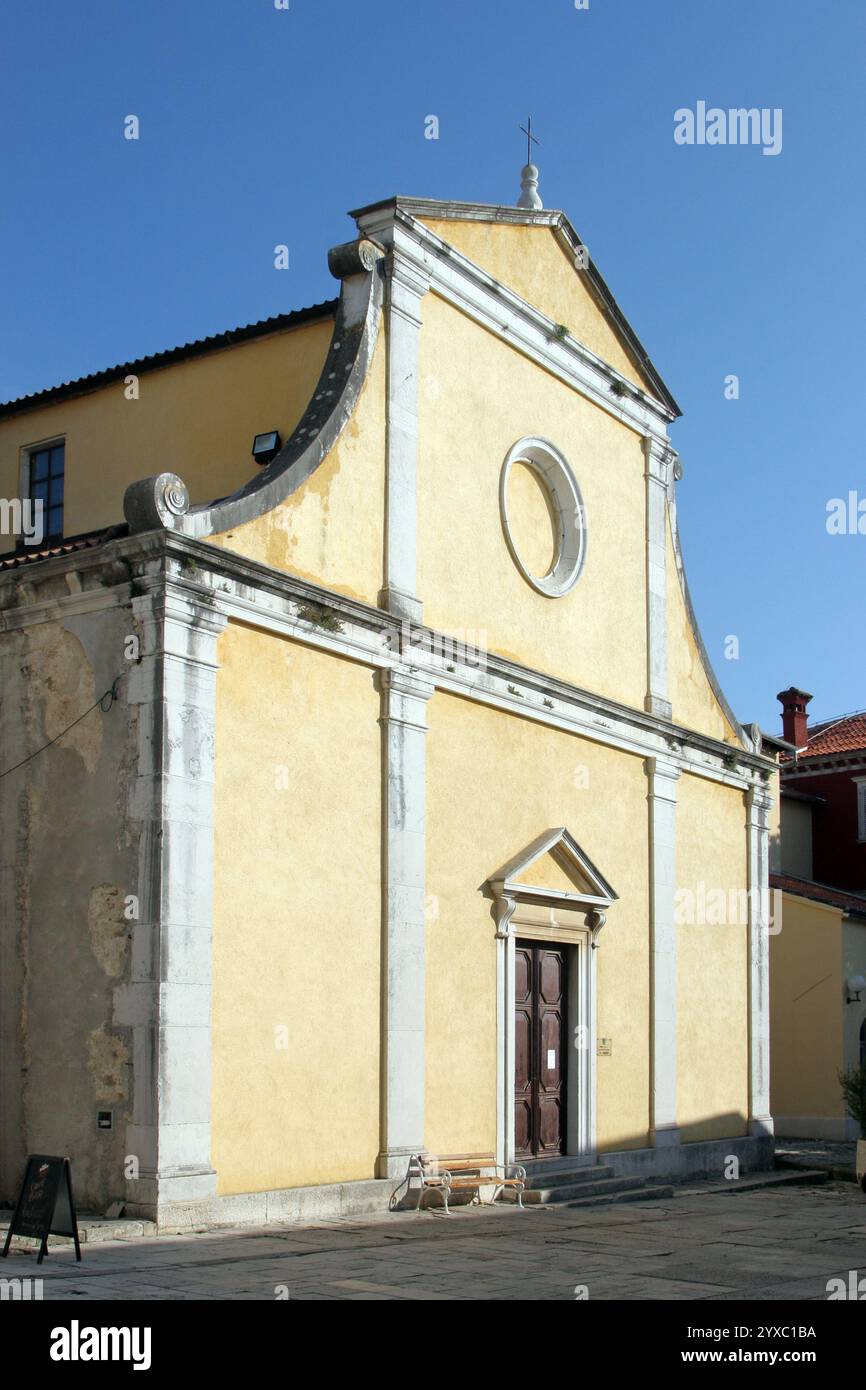Chiesa parrocchiale di Santo Stefano a Motovun, Istria, Croazia Foto Stock
