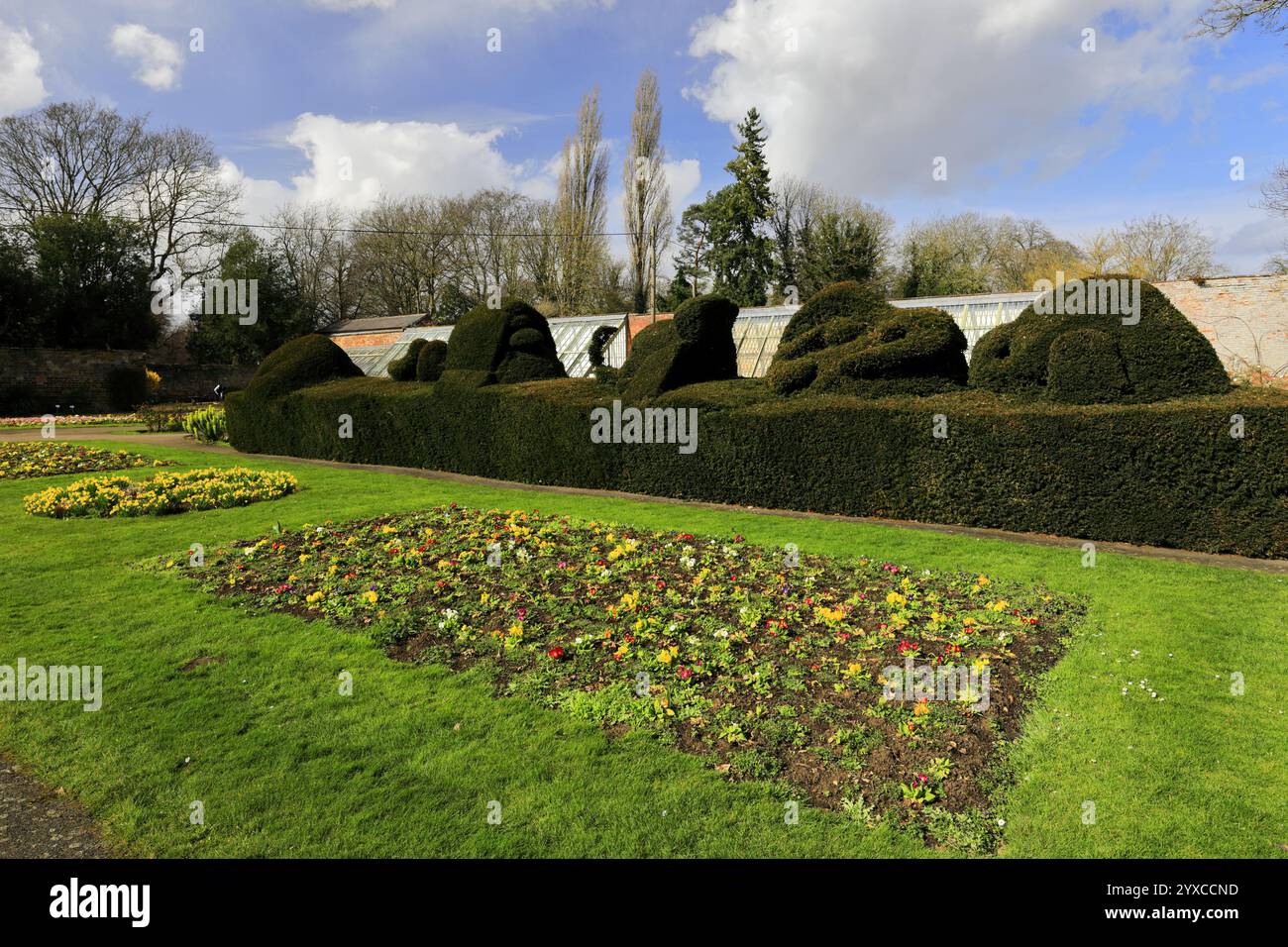 Vista dell'abbazia di Delapre, città di Northampton, Northamptonshire, Inghilterra; Regno Unito Foto Stock