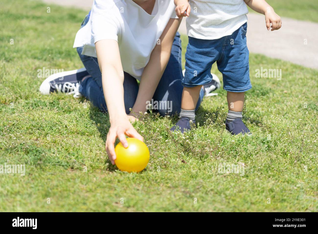 Genitore e figlio giapponese Foto Stock