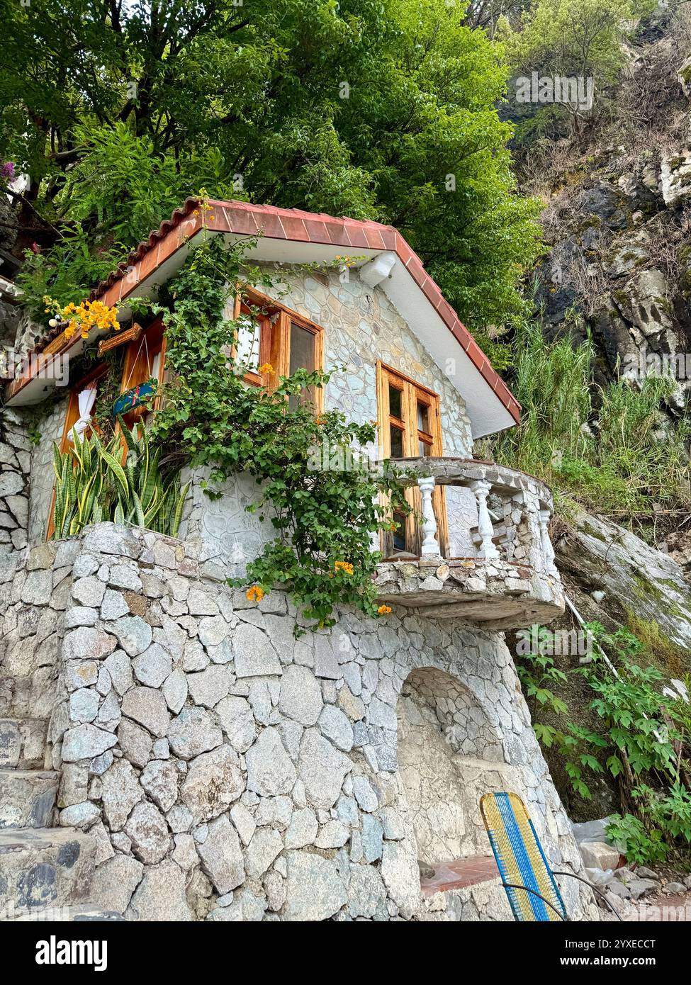 La Casa del Mundo, Lago Atitilan, Guatemala Foto Stock