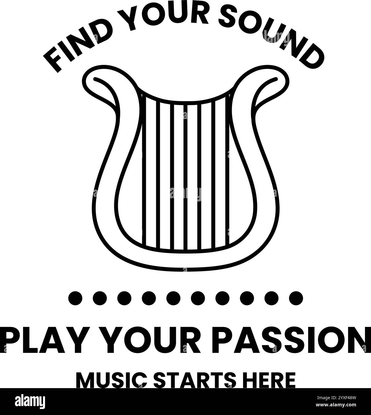 Un'illustrazione per un programma musicale che incoraggia le persone a trovare il proprio suono Illustrazione Vettoriale Un'illustrazione per un programma musicale che incoraggia le persone a trovare il proprio suono Illustrazione Vettoriale