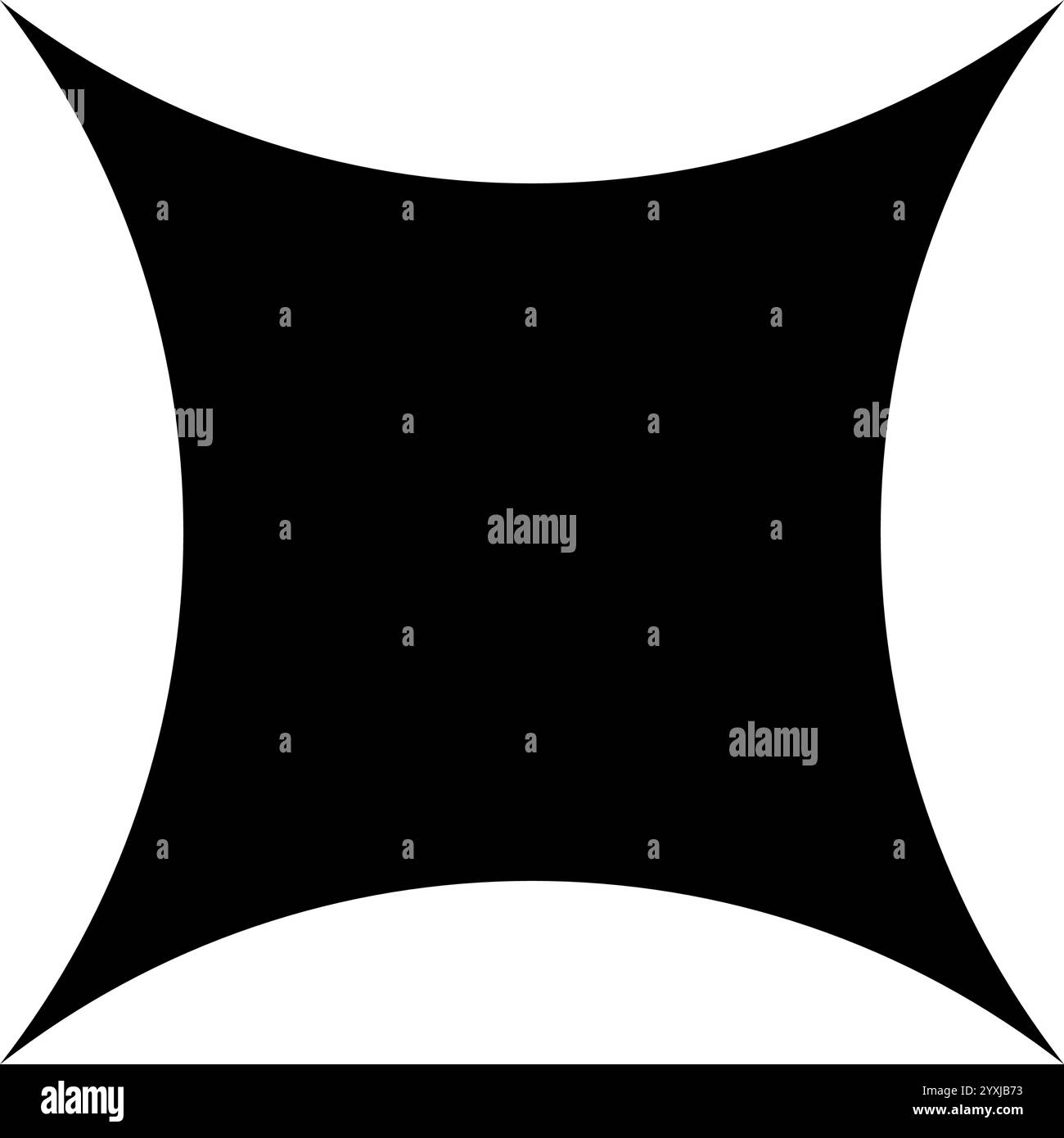 Icona di un gemello nero. Segno scintillante, scintillante, stellato o polvere di stelle isolato su sfondo bianco. Flash, bagliore o riflesso, luce o fuochi d'artificio, esplosione, simbolo magico di radianza. Illustrazione grafica vettoriale. Illustrazione Vettoriale