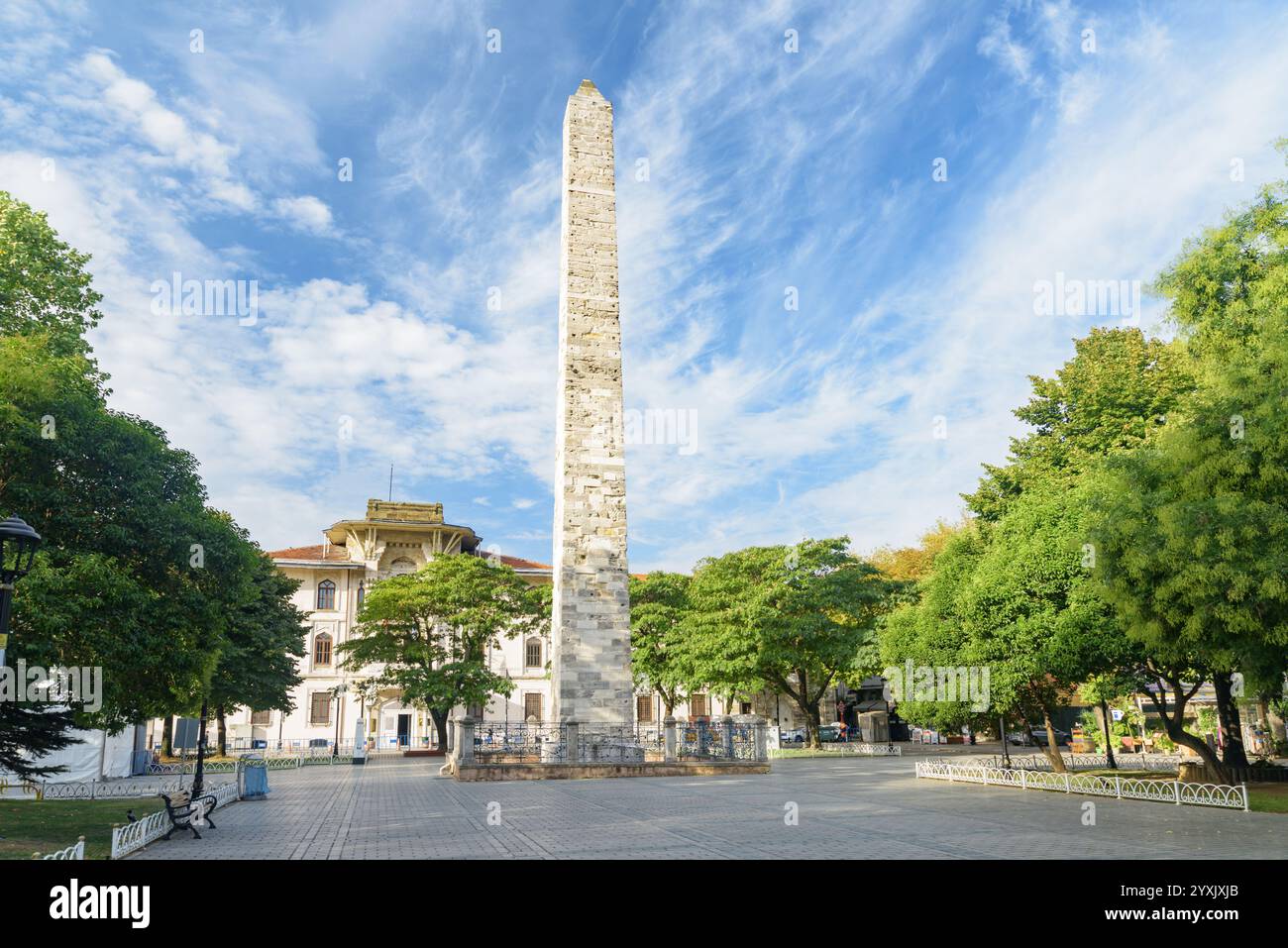 L'Obelisco murato (Obelisco di Costantino) a Istanbul, Turchia Foto Stock