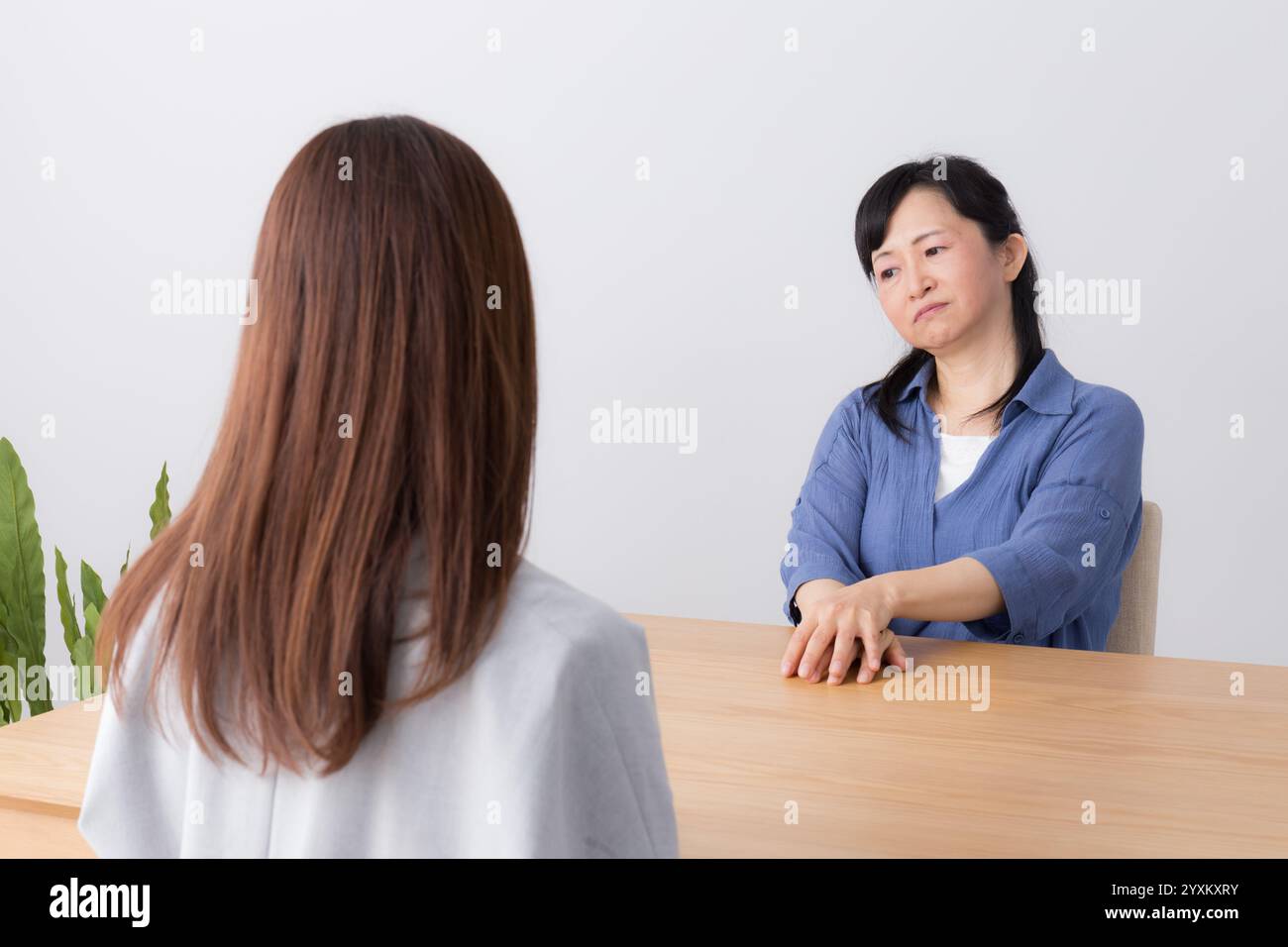 Imprenditrice avente una riunione Foto Stock