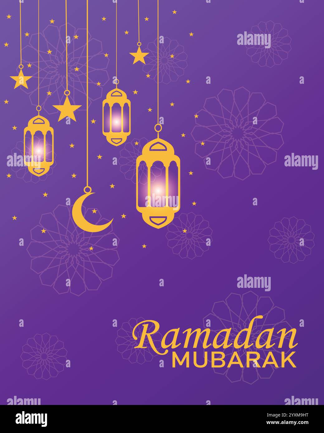 Ramadan Mubarak, saluti islamici background Vector design Illustrazione Vettoriale