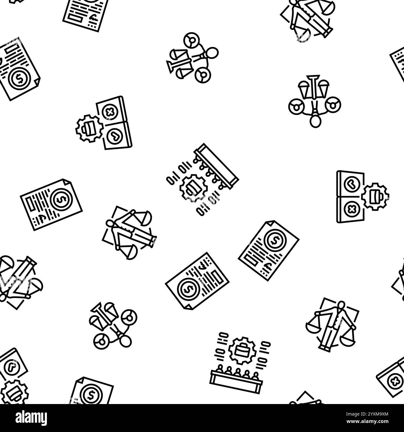 conformità alle leggi aziendali, vettore di modelli senza soluzione di continuità Illustrazione Vettoriale