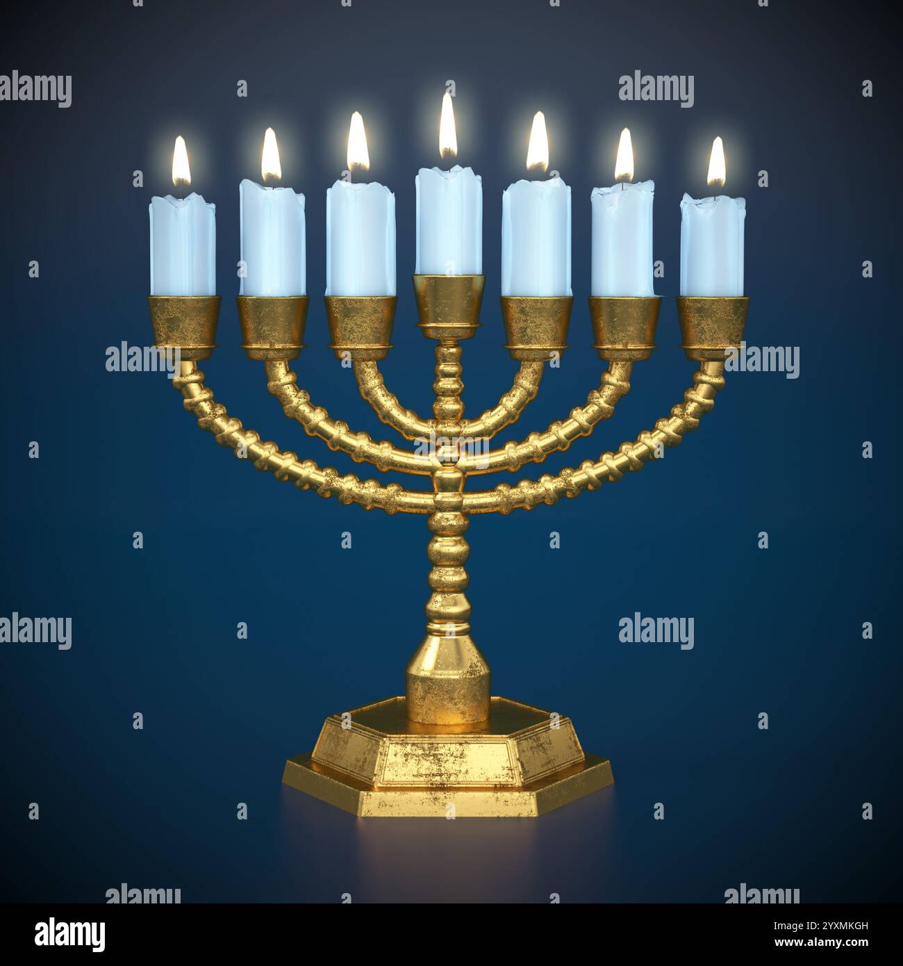VASSAGO - Orecchini a candelabro con candelabro, con stella ebraica di David Israele, Hanukkah Menorah, candelabro, per donne e ragazze