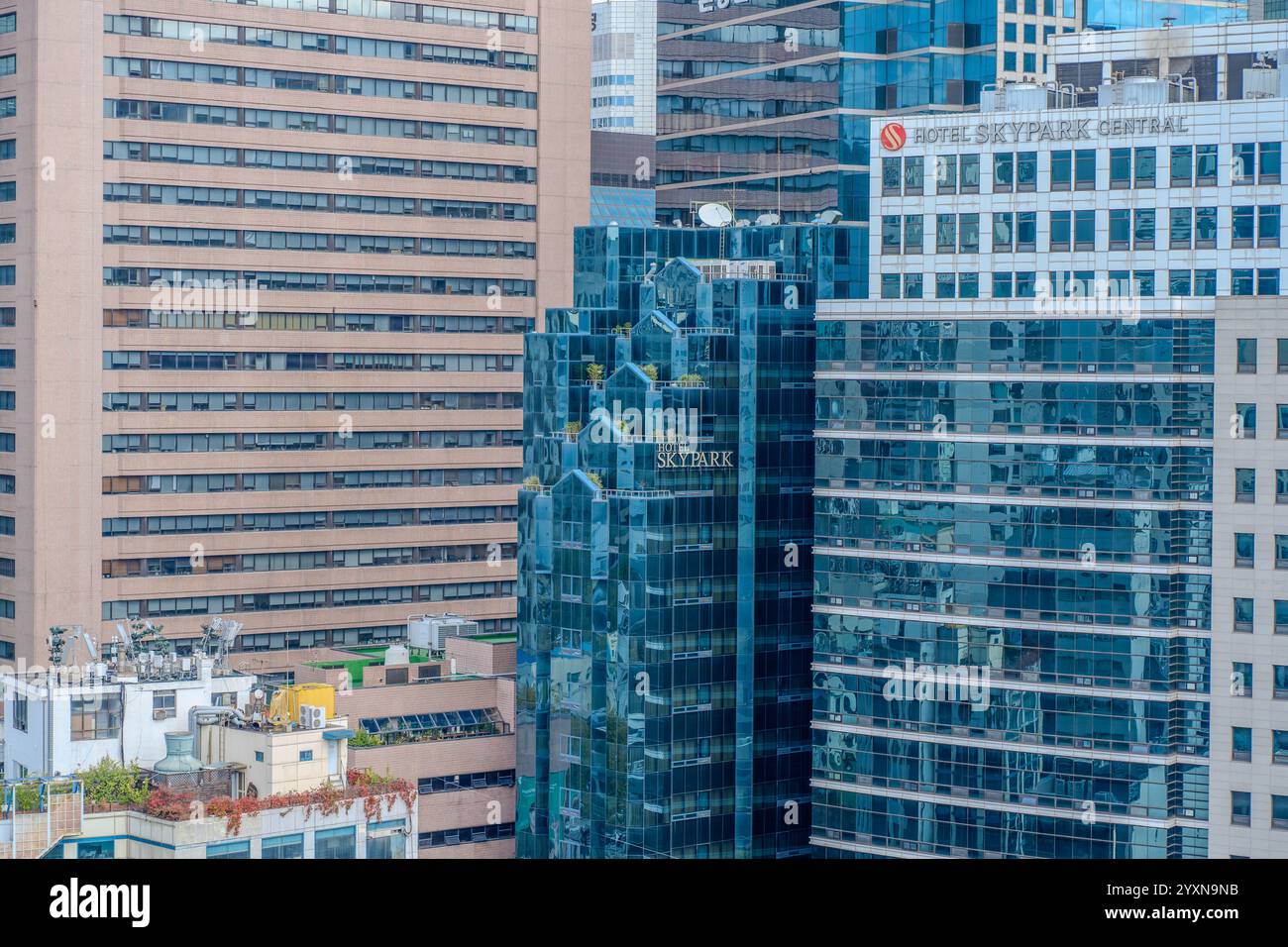 Il tetto di un edificio è un esteso spazio architettonico. Nelle città, funge da spazio pubblico o verde, riflettendo il design sperimentale e la nuova vita Foto Stock