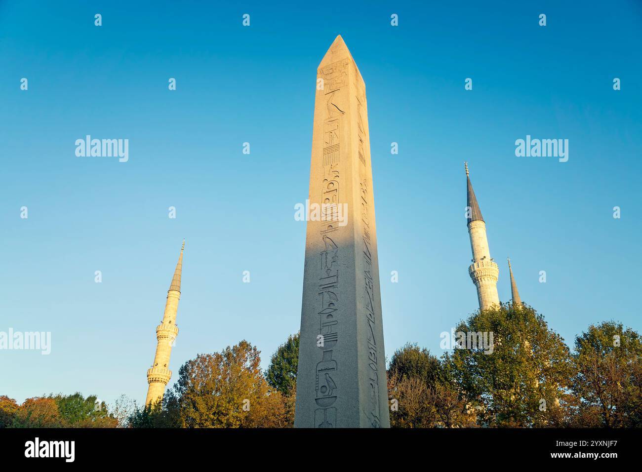 Obelisco di Teodosio in Piazza Sultanahmet, Istanbul, Turchia Foto Stock