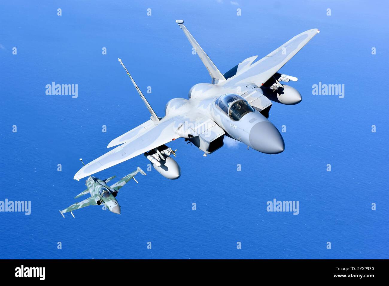 Un F-15C del 159th Fighter Wing in volo. Foto Stock