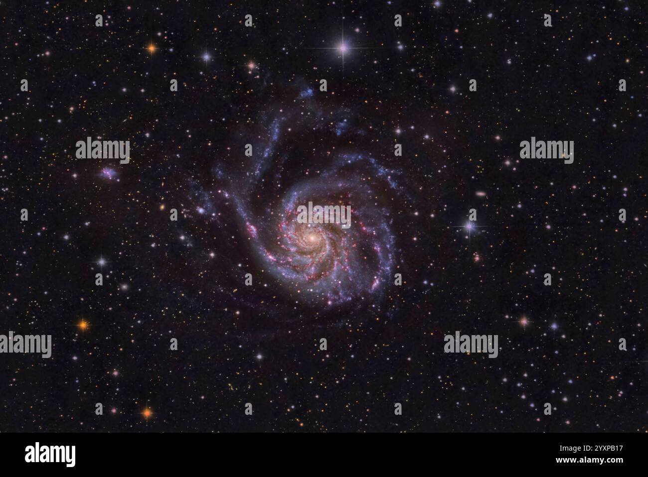 Pinwheel Galaxy, Messier 101. Foto Stock