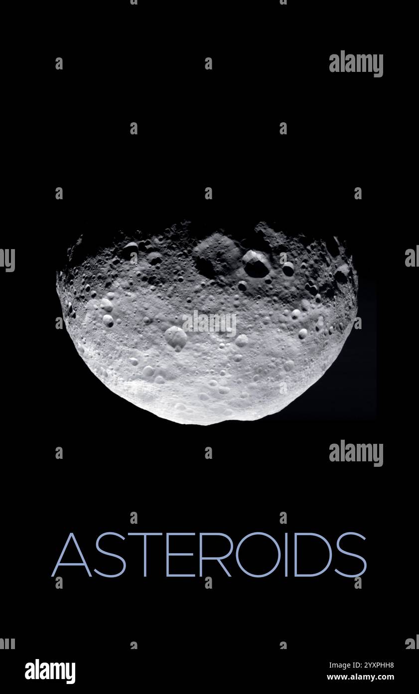 Poster del sistema solare degli asteroidi. Foto Stock