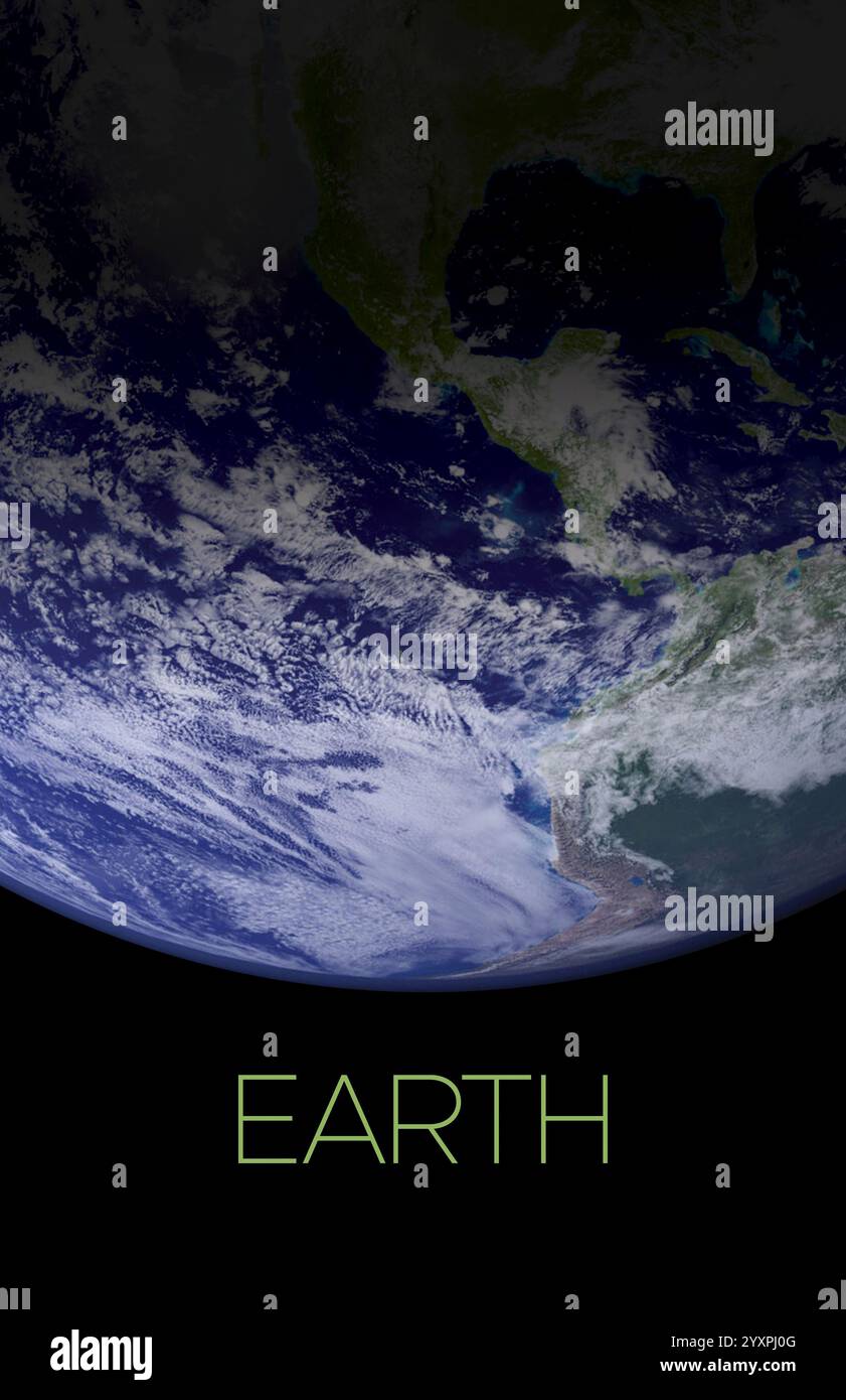 Poster del sistema solare della Terra. Foto Stock