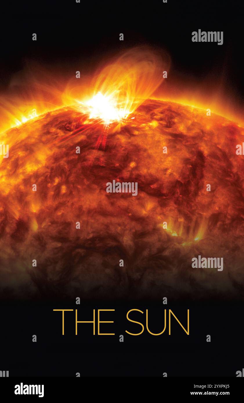 Poster del sistema solare del Sole. Foto Stock