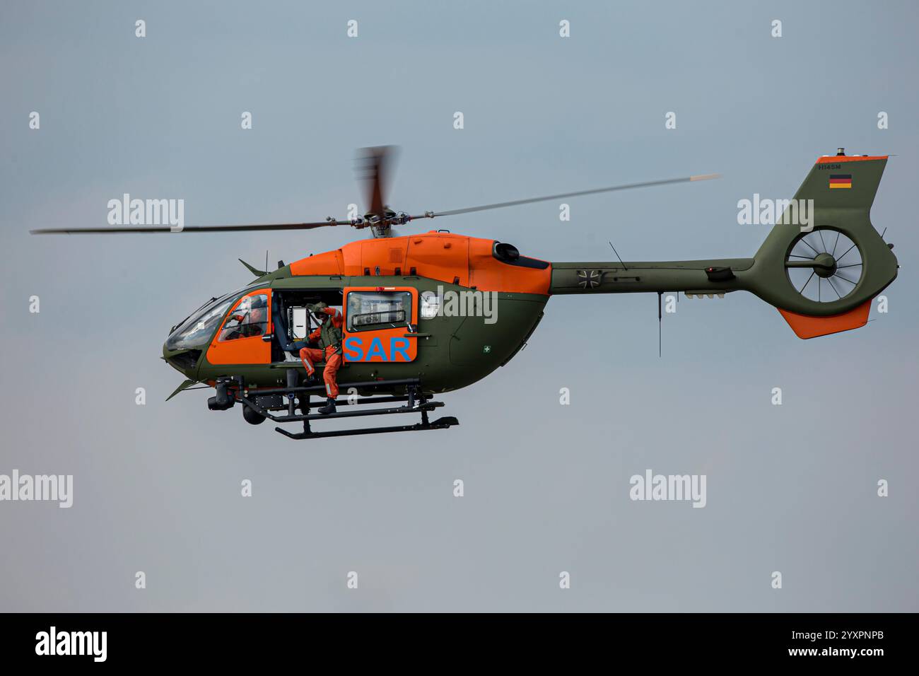 Elicottero H145 SAR dell'esercito tedesco, Faasberg, Germania. Foto Stock