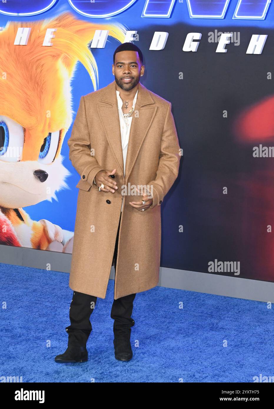 Los Angeles, Stati Uniti. 16 dicembre 2024. LOS ANGELES, CA. 16 dicembre 2024: Mario alla prima di Sonic the Hedgehog 3 al TCL Chinese Theatre. Crediti fotografici: Paul Smith/Alamy Live News Foto Stock