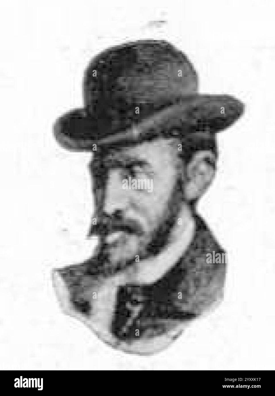 Dibujos al Carbón por Daniel Zuloaga, en la redacción del ''Diario de Avisos''', primera parte Vicente Fernández Berzal. Foto Stock