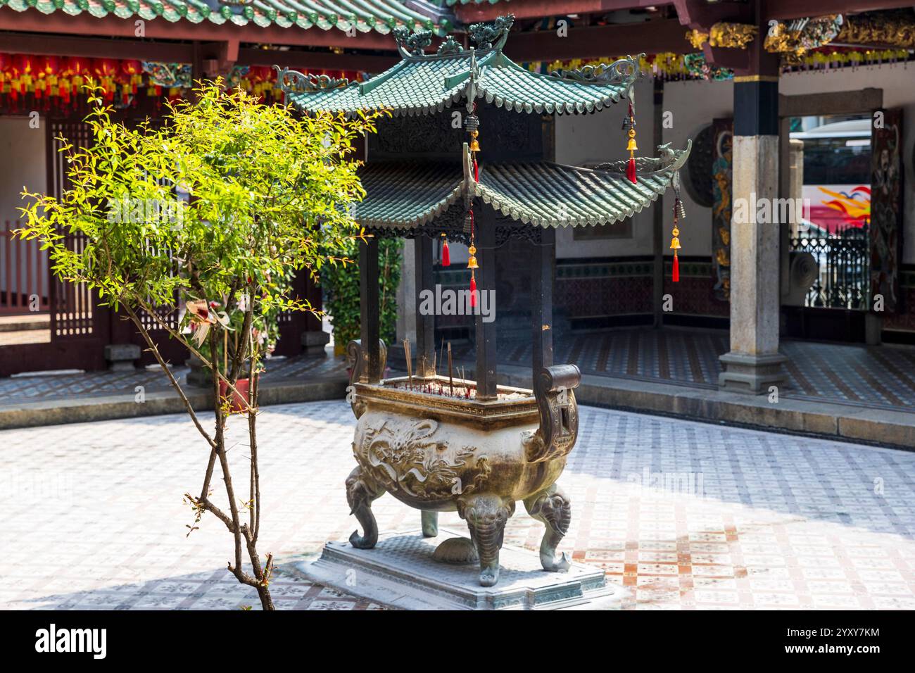 Thian Hock Keng Temple, Singapore, foto: David Rowland / One-Image.com Foto Stock