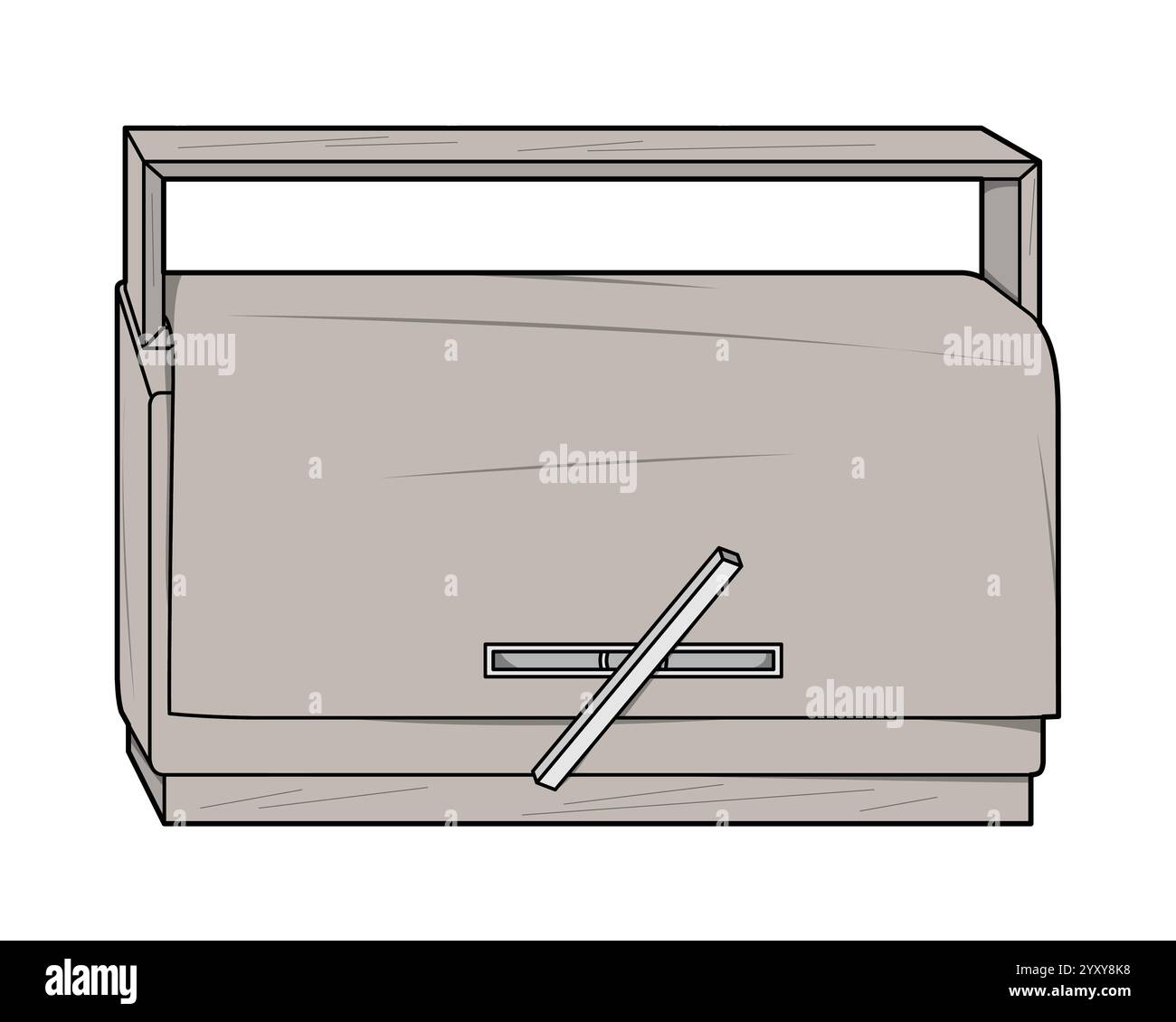 Borsa a pochette da donna modello mockup design vettoriale. Illustrazione Vettoriale