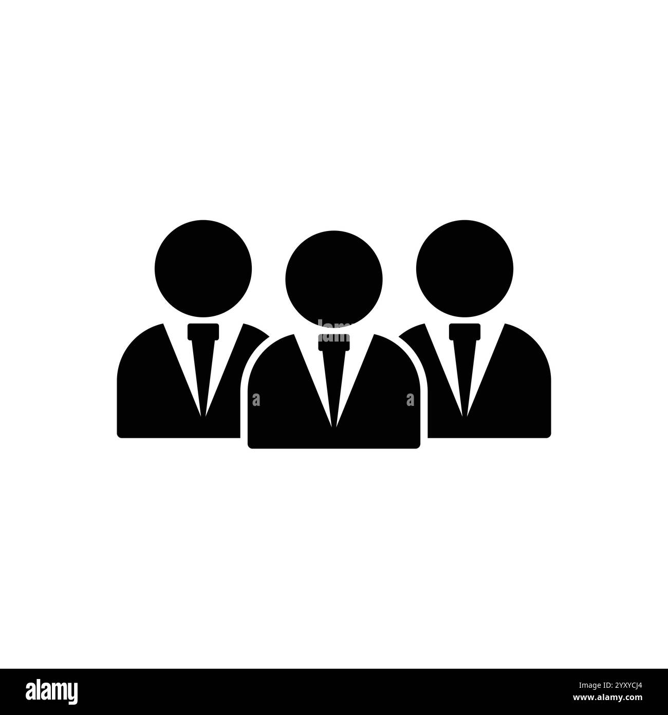 Gruppo di persone o gruppo di utenti/amici icona vettoriale piatta per app e siti Web Illustrazione Vettoriale