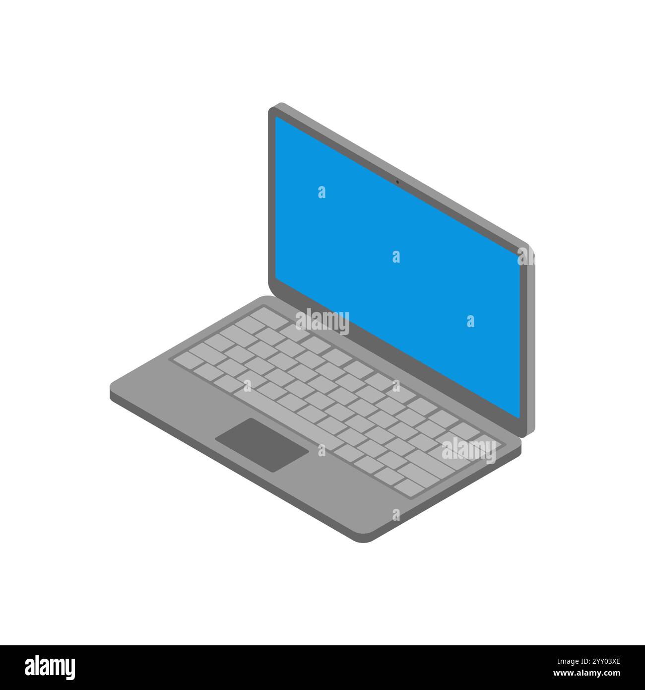 Portatile isolato. computing portatile. Dispositivo digitale Illustrazione Vettoriale