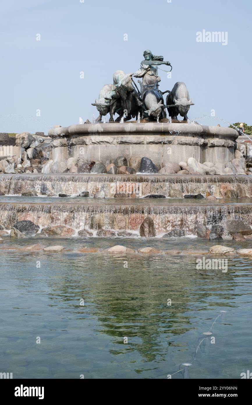 Gefion Fountain (Gefionspringvandet), Copenhagen, Danimarca Foto Stock