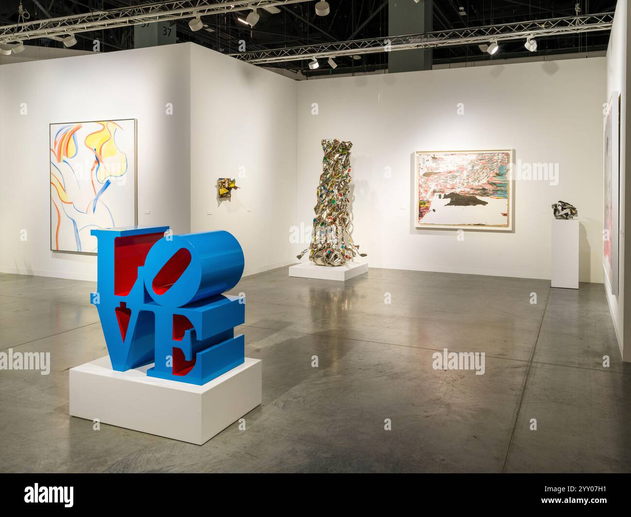 Art Basel Miami Beach è una fiera d'arte internazionale che ogni anno trasforma Miami in un centro culturale globale. Questo prestigioso evento è l'accesso Foto Stock