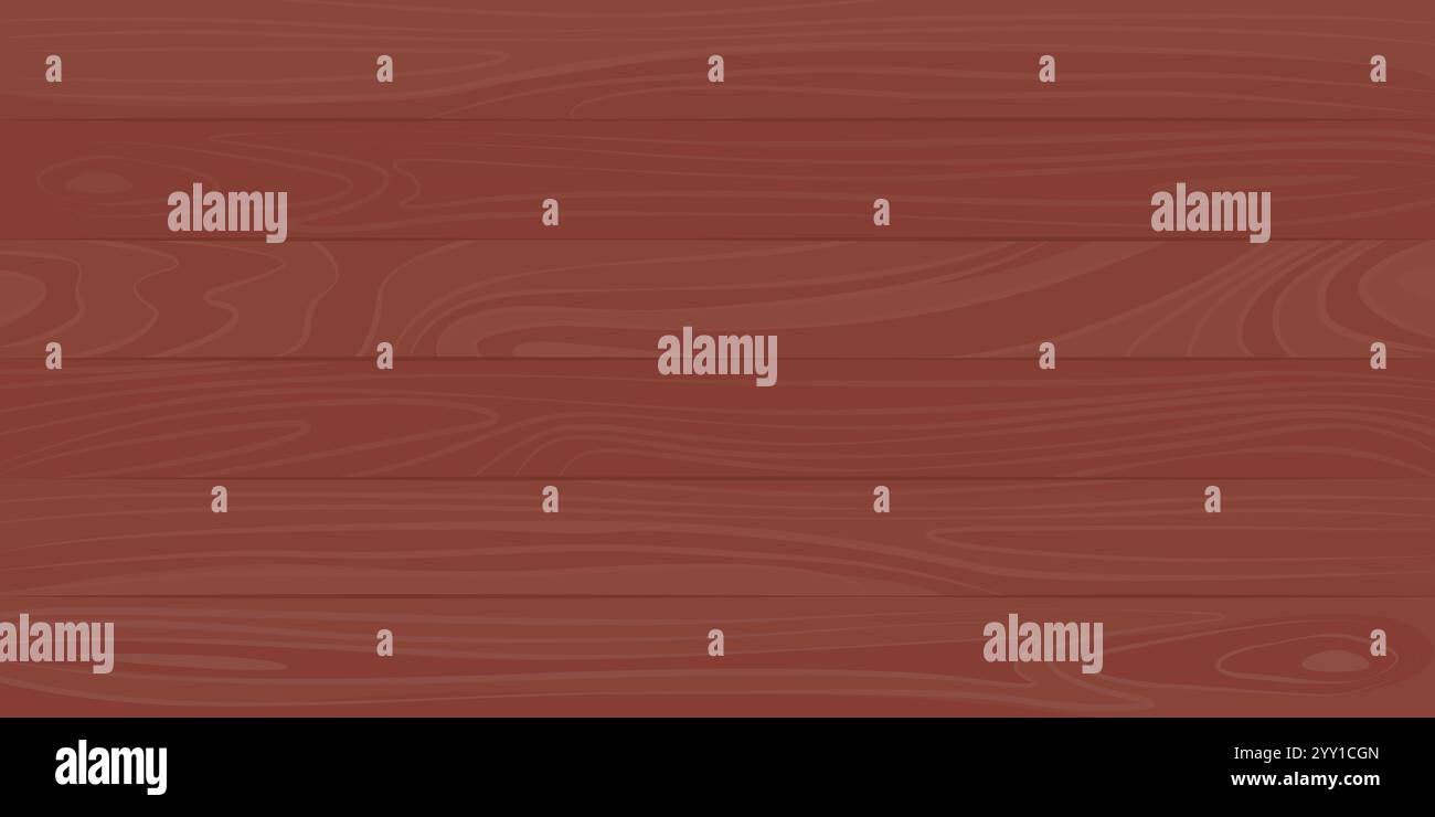 Superficie di fondo in legno rosso: Concetto di carpenteria e materiali naturali Illustrazione Vettoriale