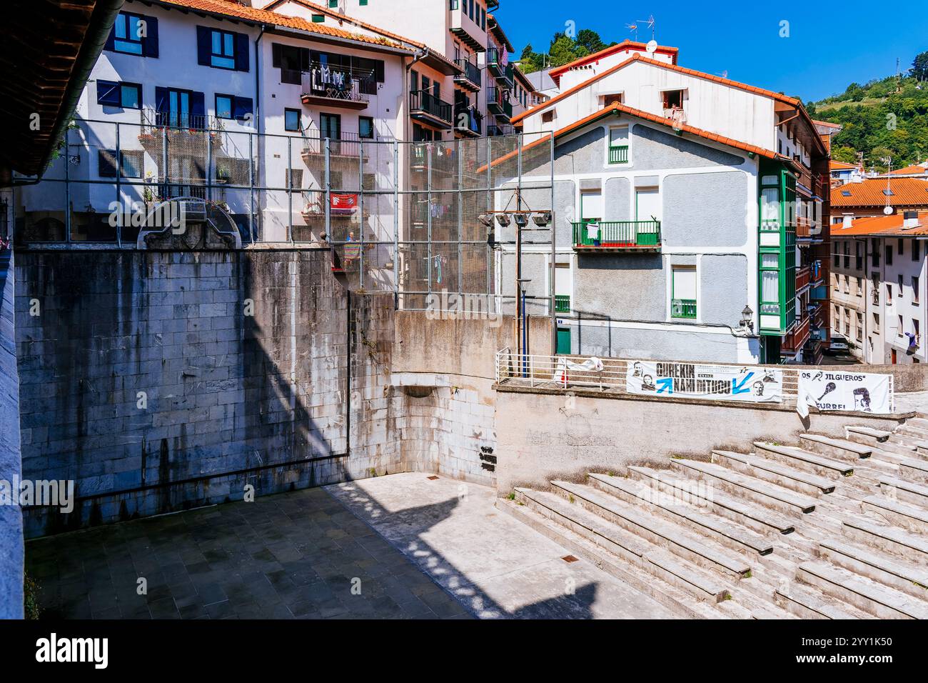 Tribunale di Fronton. Ondarroa, Biscaglia, Paesi Baschi, Spagna, Europa Foto Stock