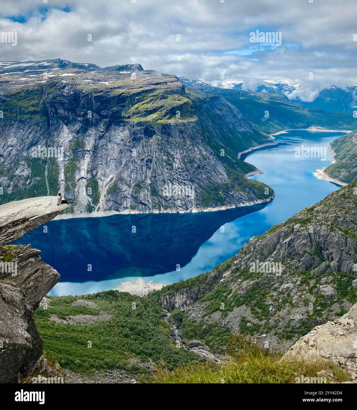 Panoramica Fjorde in Norvegia Foto Stock