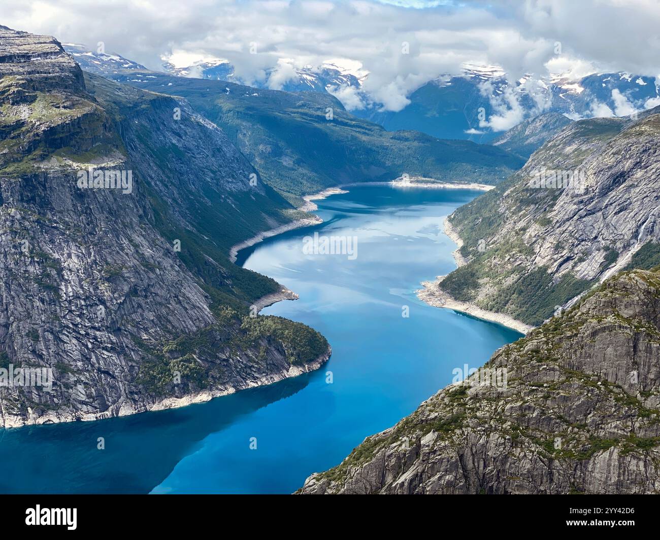 Panoramica Fjorde in Norvegia Foto Stock