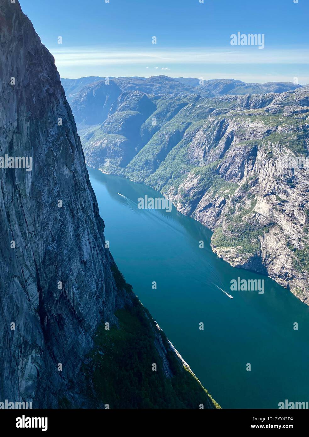 Panoramica Fjorde in Norvegia Foto Stock