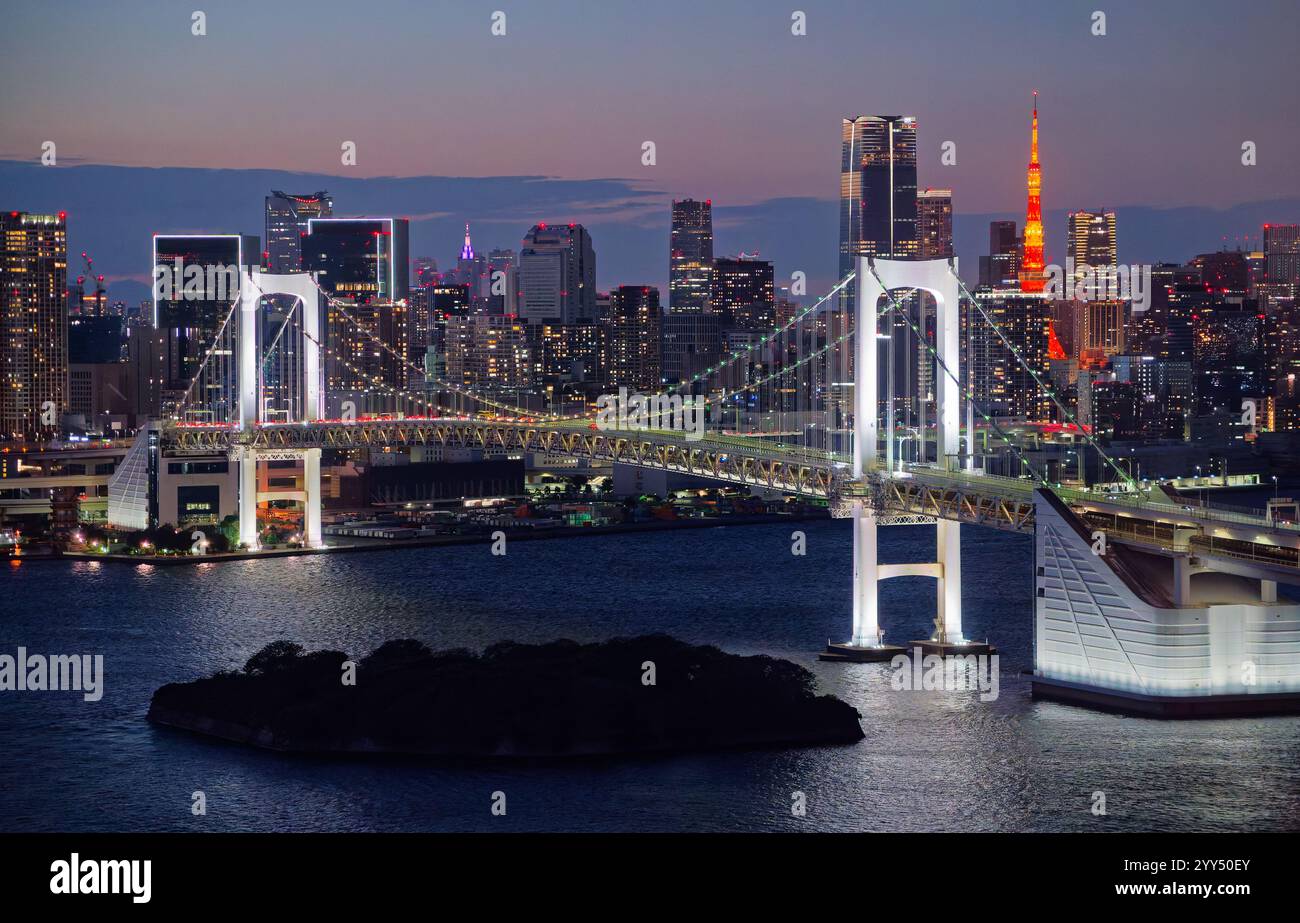 Rainbow Bridge, Tokyo Foto Stock