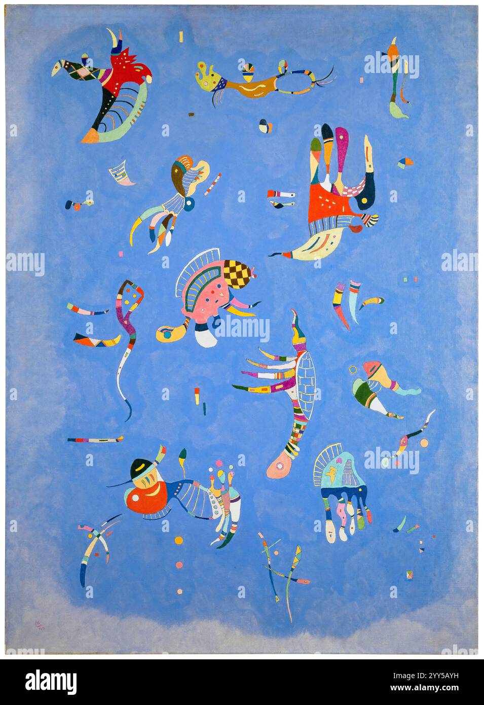 Wassily Kandinsky, Bleu de ciel, pittura astratta in olio su tela, 1940 Foto Stock