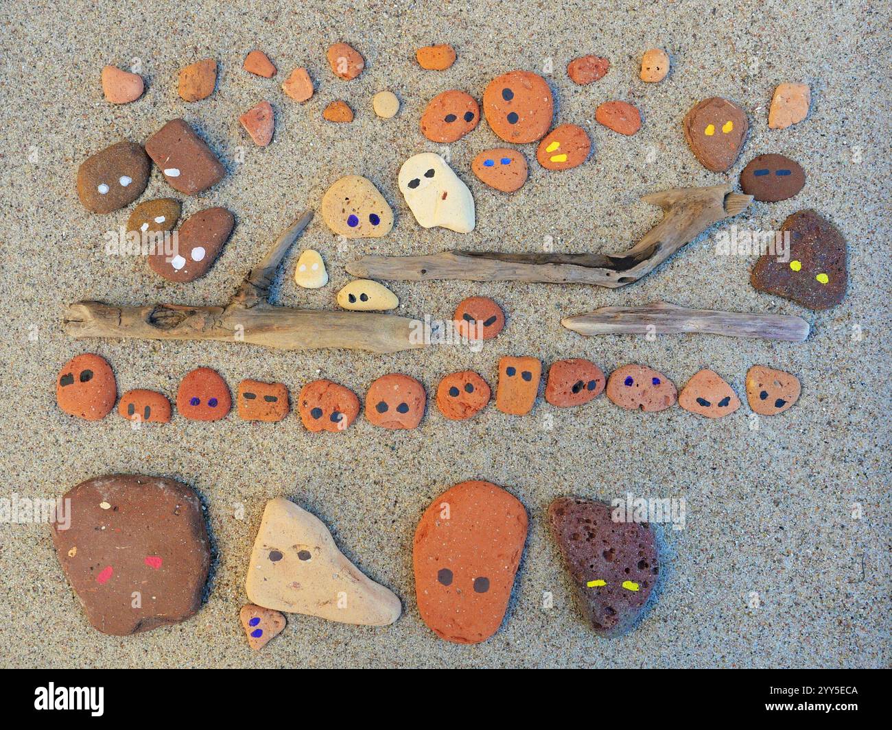 Struttura sistemica: Simboleggia la polarizzazione politica del ricongiungimento familiare dei rifugiati provenienti dal loro paese d'origine. Per gli psicologi, la terapia. Foto Stock