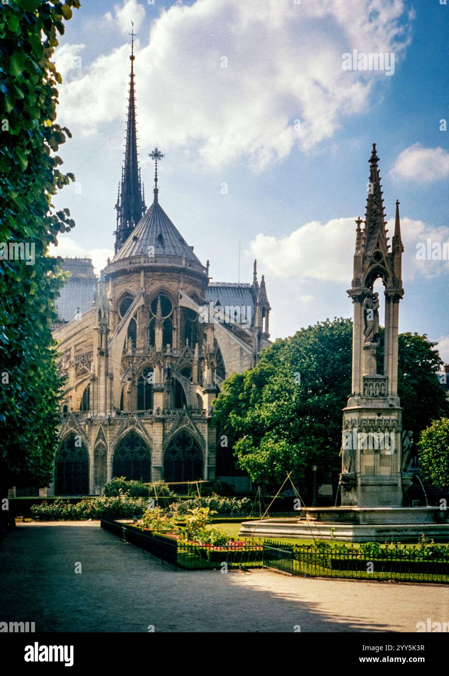 La cattedrale di Notre Dame di Parigi, Francia. Foto Stock