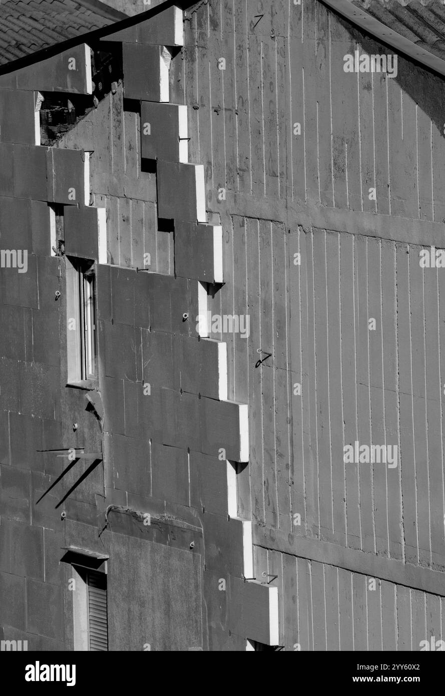 Dismantled Wall: Un puzzle di scarsa artigianalità Foto Stock