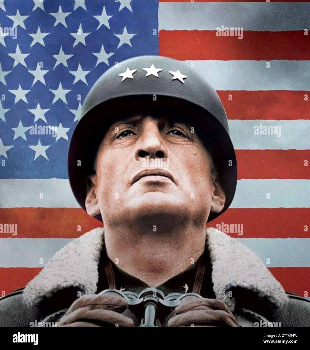 PATTON 1970 20th Century Fox film biografico con George C. Scott Foto Stock