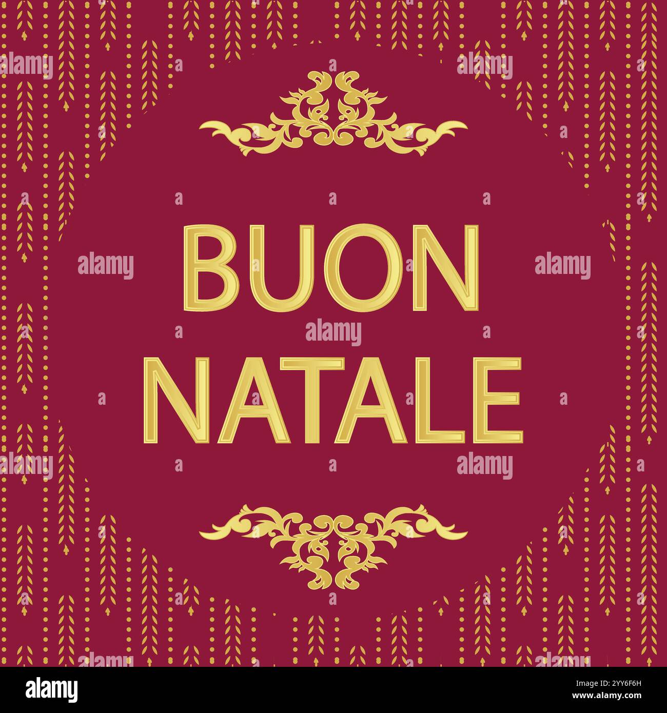 Buon Natale per buon Natale Italiano Illustrazione Vettoriale