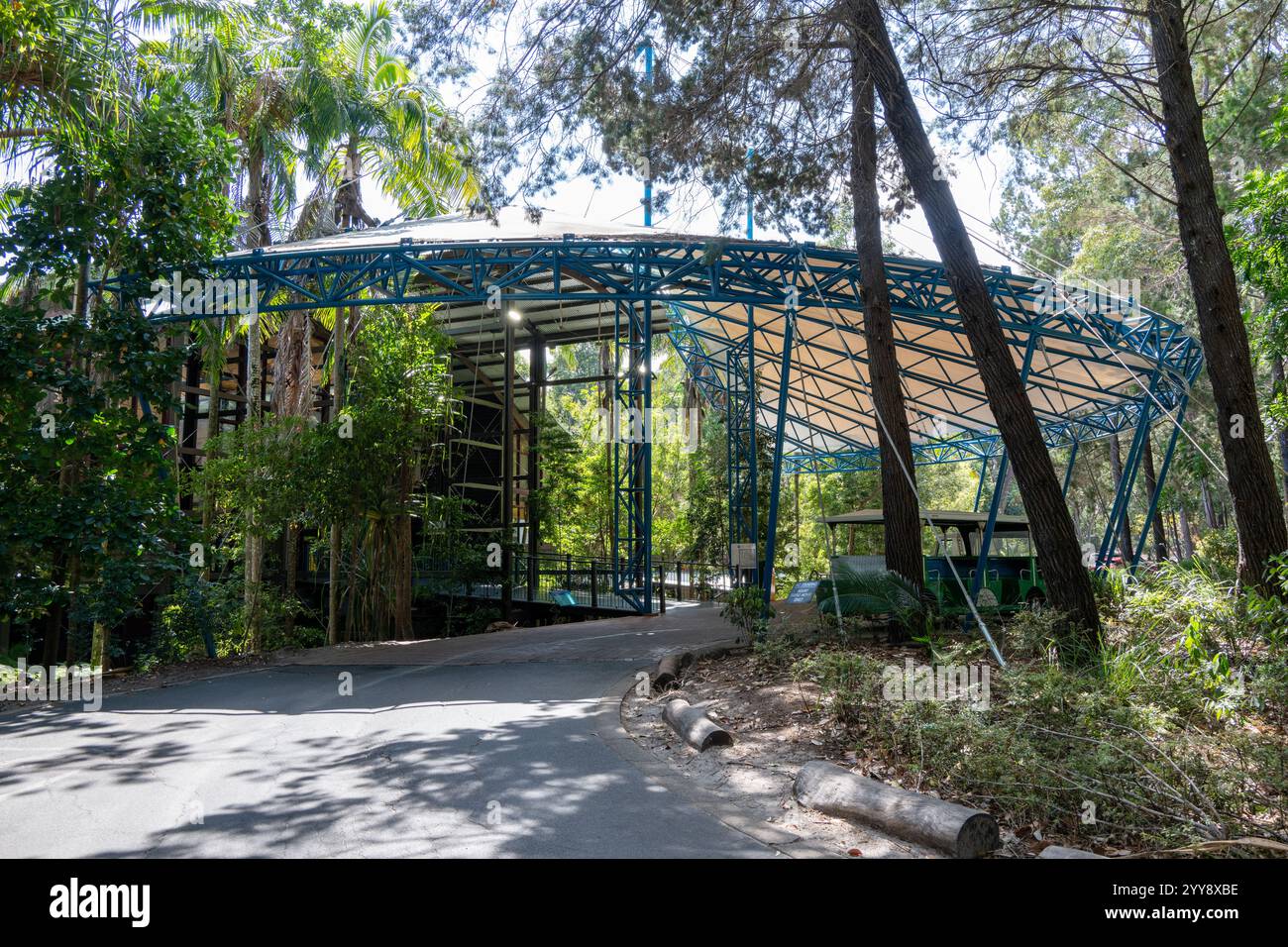 K'gari Fraser Island, Australia - 15 settembre 2024: KingFisher Bay Resort, alloggio turistico destinazione per le vacanze, parco nazionale Foto Stock