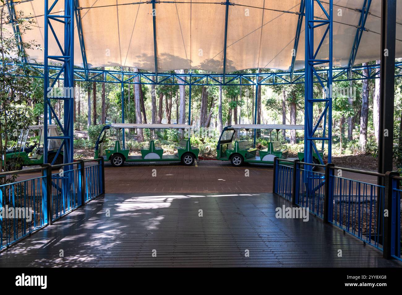 K'gari Fraser Island, Australia - 15 settembre 2024: KingFisher Bay Resort, alloggio turistico destinazione per le vacanze, parco nazionale Foto Stock