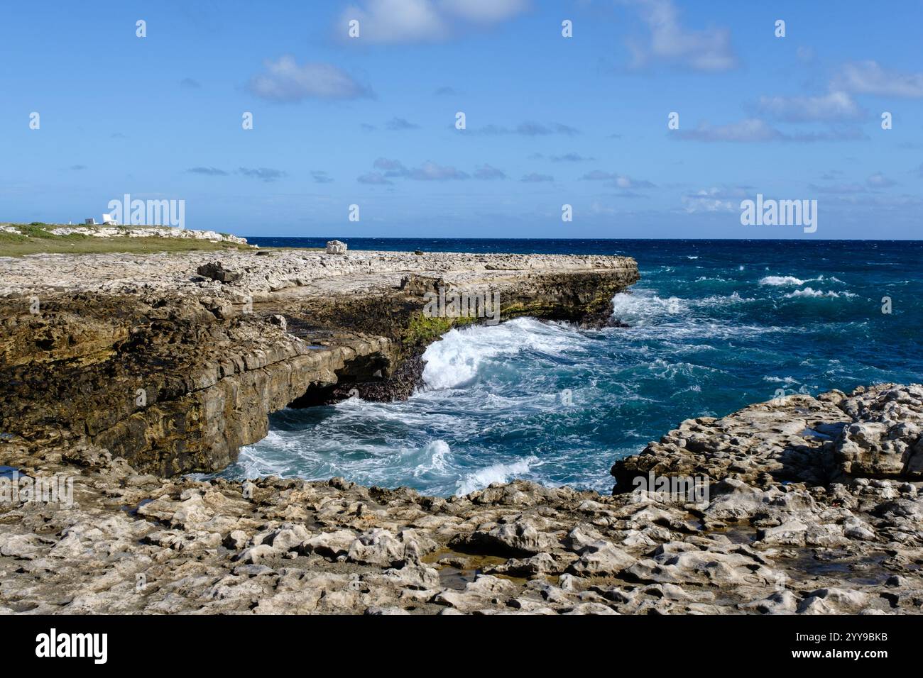 Devil's Bridge Rock Arch, Antigua Barbuda Foto Stock