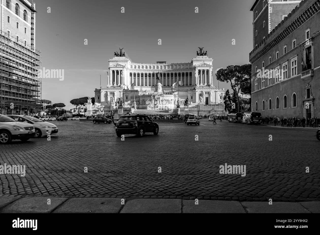 Roma, Italia - 5 aprile 2019: L'altare della Patria. Noto anche come Monumento Nazionale a Vittorio Emanuele II Vittori Foto Stock